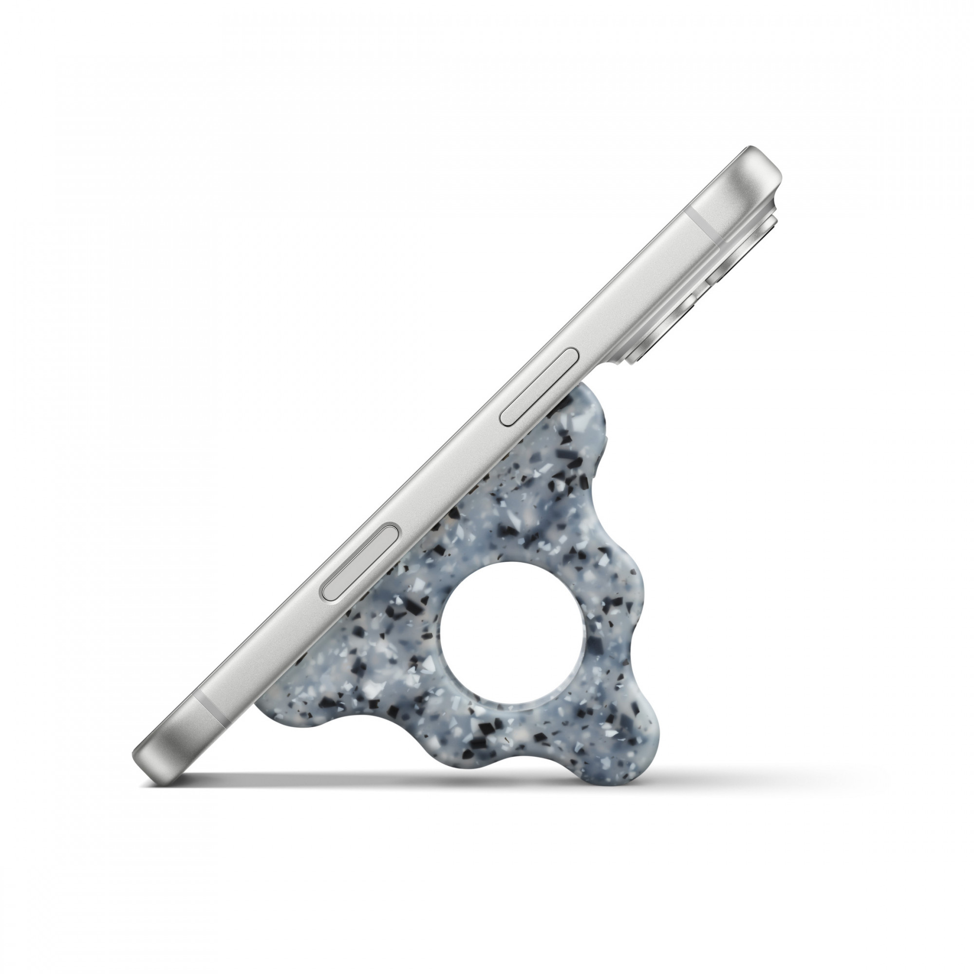 Аксесуар для iPhone, який поєднує ручку і підставку,Hikawa Phone Grip & Stand Color: Crater